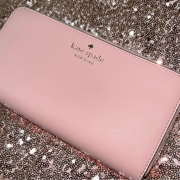 Kate Spade Schuyler Large Continental Wallet in Conch Pink - Picture 2 of 7